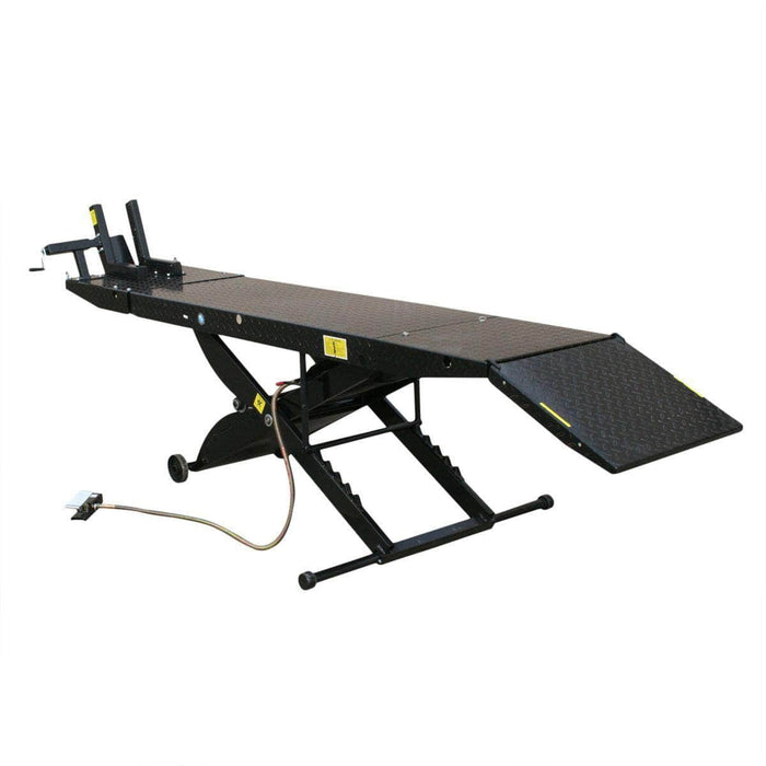 Atlas Auto Equipment Cyclelift Atlas Automotive Equipment Cyclelift Air Operated 1,000 lb. Capacity Motorcycle Lift