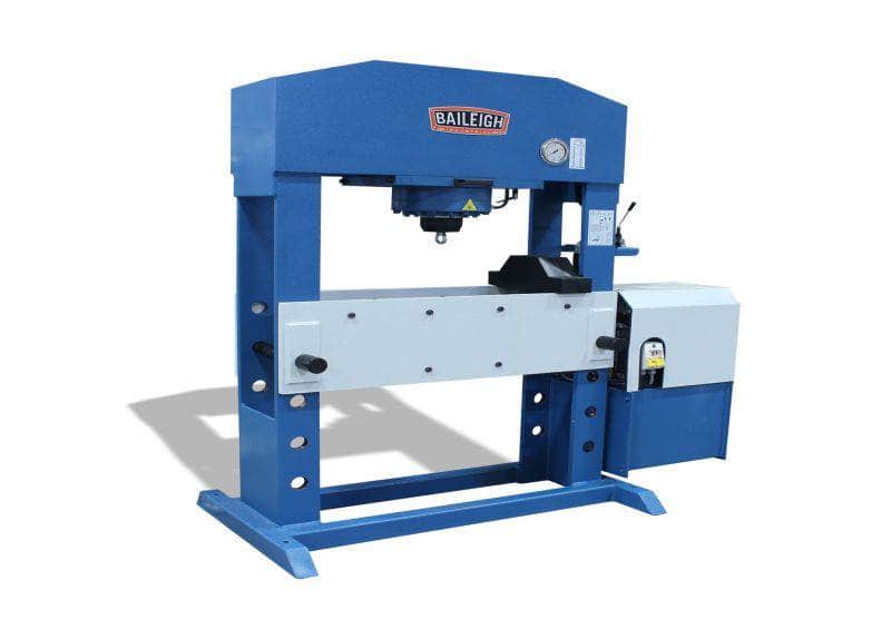 Baileigh Shop Presses Baileigh HSP-110M-1500-HD 110-Ton Hydraulic Workshop Press – 59” Working Width, 220V 3-Phase