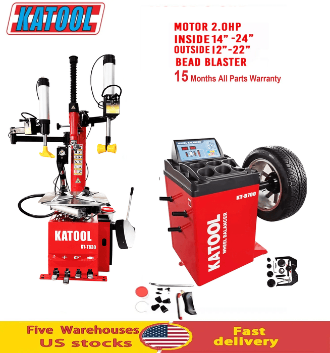 Katool Katool Tire Changer KT-T830 & Wheel Balancer KT-B700 Combo