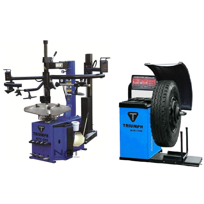 Triumph Combo Triumph - NTC-950-2 Tire Changer NTB-1200 Wheel Balancer Combo
