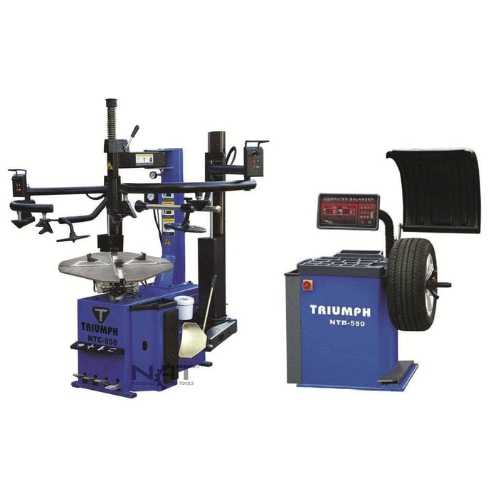 Triumph Combo Triumph - NTC-950-2 Tire Changer NTB-550 Wheel Balancer Combo