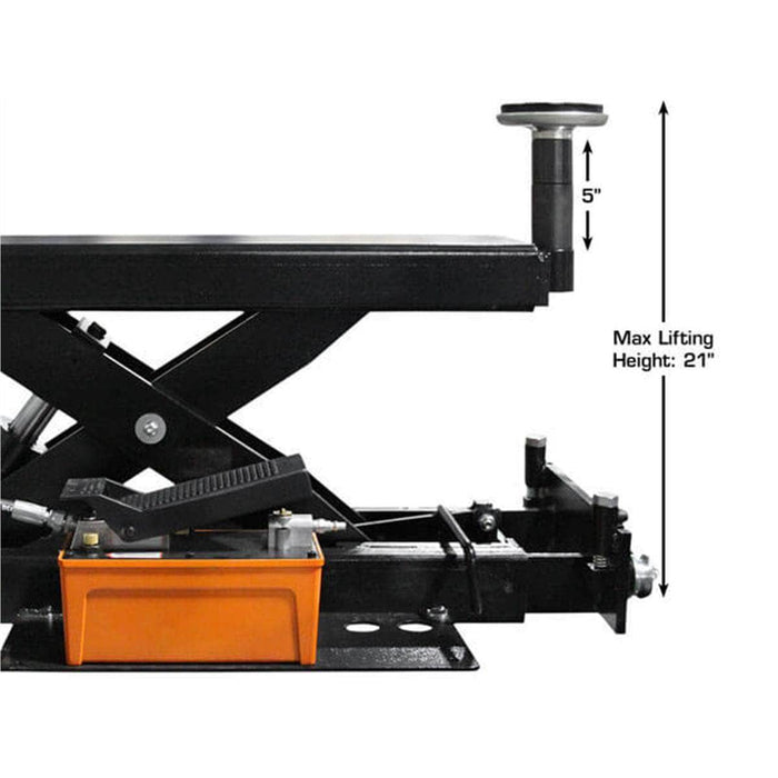 Atlas Auto Equipment Rolling Jacks Atlas Automotive Equipment Atlas Equipment RJ6 Air/Hydraulic 6000 lbs. Capacity Jack Rolling Bridge Jack