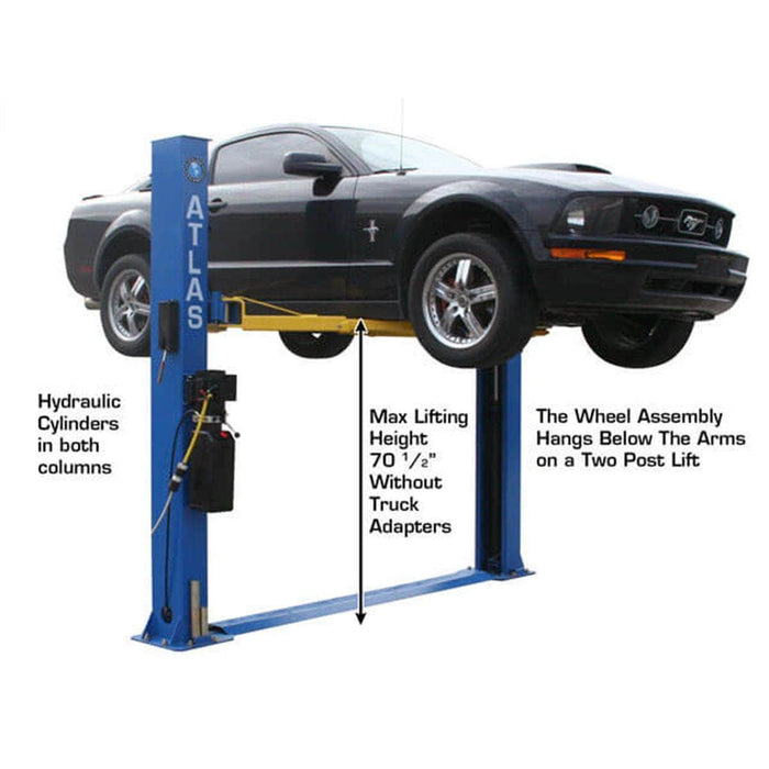 Atlas Auto Equipment Two Post Vehicle Lift Atlas Automotive Equipment BP8000 8,000 lb Capacity Baseplate 2-Post Lift