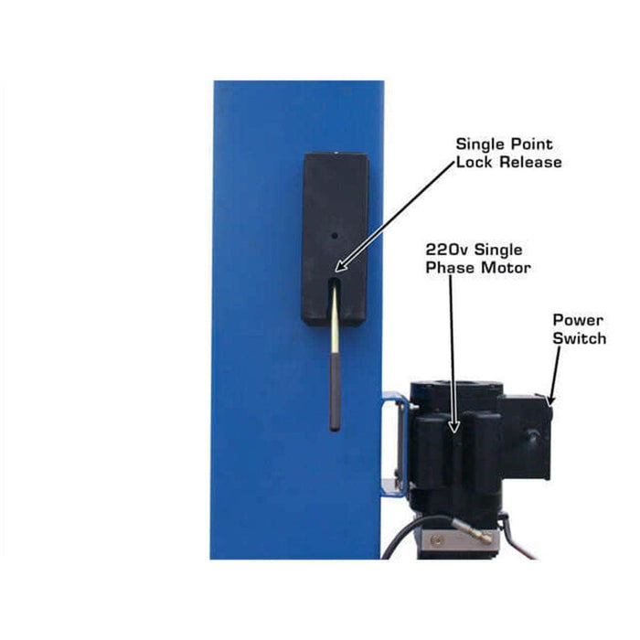 Atlas Auto Equipment Two Post Vehicle Lift Atlas Automotive Equipment BP8000 8,000 lb Capacity Baseplate 2-Post Lift