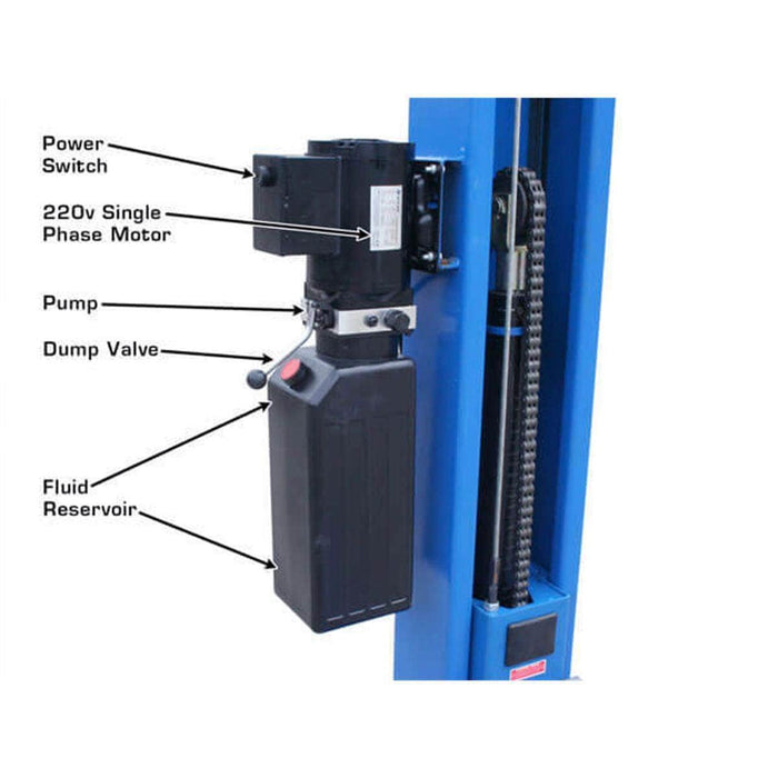 Atlas Auto Equipment Two Post Vehicle Lift Atlas Automotive Equipment BP8000 8,000 lb Capacity Baseplate 2-Post Lift