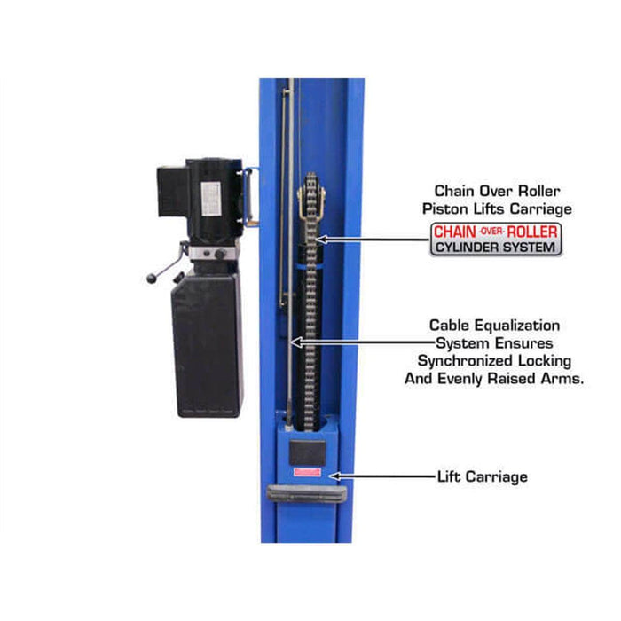 Atlas Auto Equipment Two Post Vehicle Lift Atlas Automotive Equipment BP8000 8,000 lb Capacity Baseplate 2-Post Lift