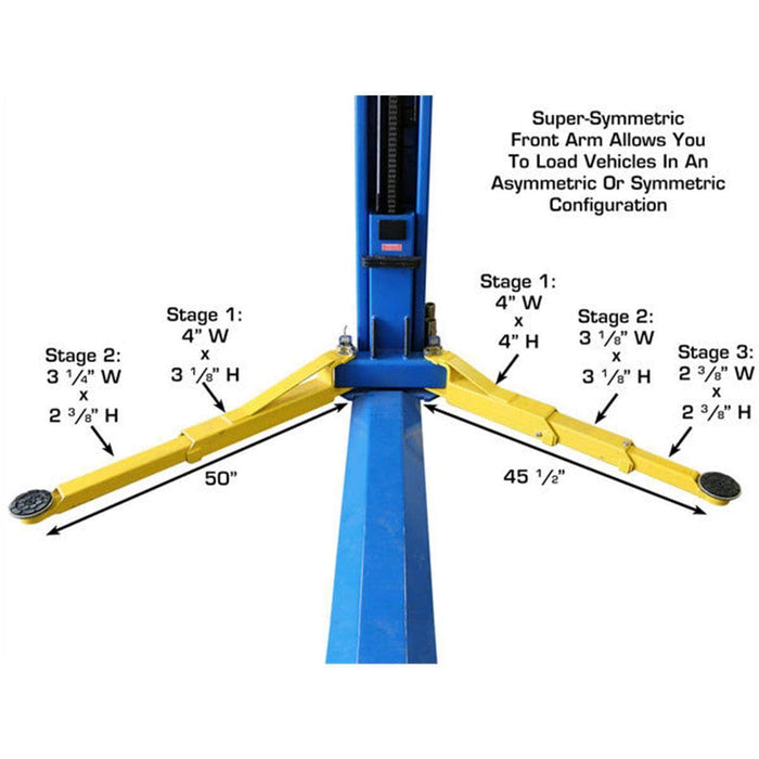 Atlas Auto Equipment Two Post Vehicle Lift Atlas Automotive Equipment BP8000 8,000 lb Capacity Baseplate 2-Post Lift