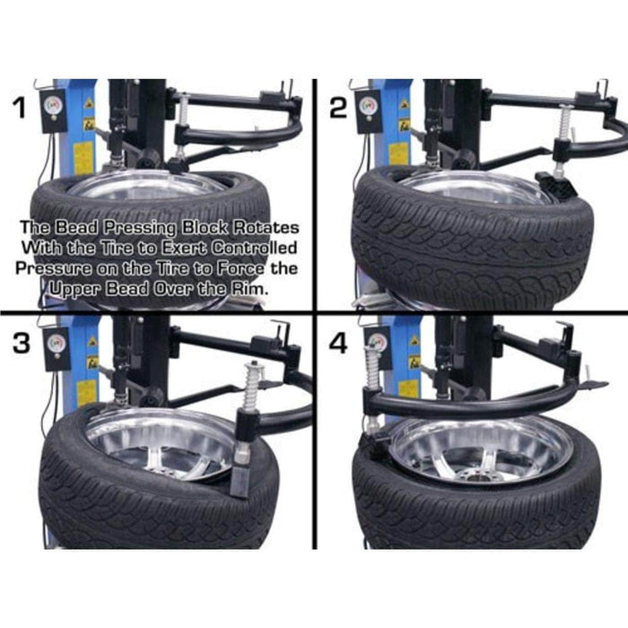 Atlas Auto Equipment Tire Changer Atlas Automotive Equipment TC755 Tilt-Back Rim-Clamp Tire Changer w/ E-Z Arm