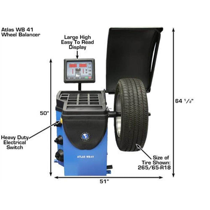 Atlas Auto Equipment Wheel Balancer Atlas Automotive Equipment WB41 Computerized Wheel Balancer