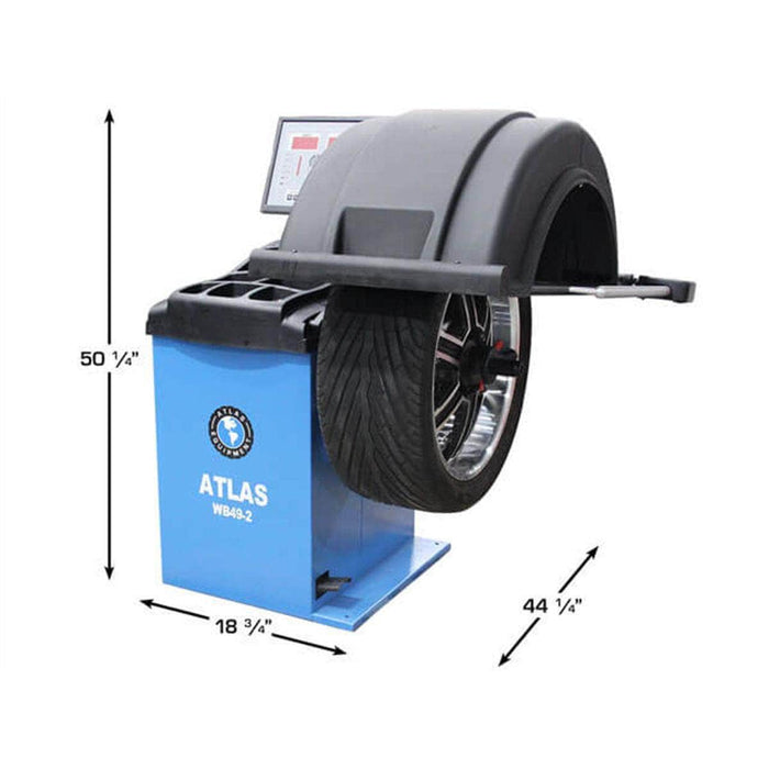 Atlas Auto Equipment Wheel Balancer Atlas Automotive Equipment WB49-2 PRO Premium 3D Computer Wheel Balancer