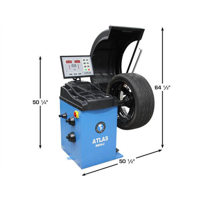 Atlas Auto Equipment Wheel Balancer Atlas Automotive Equipment WB49-2 PRO Premium 3D Computer Wheel Balancer