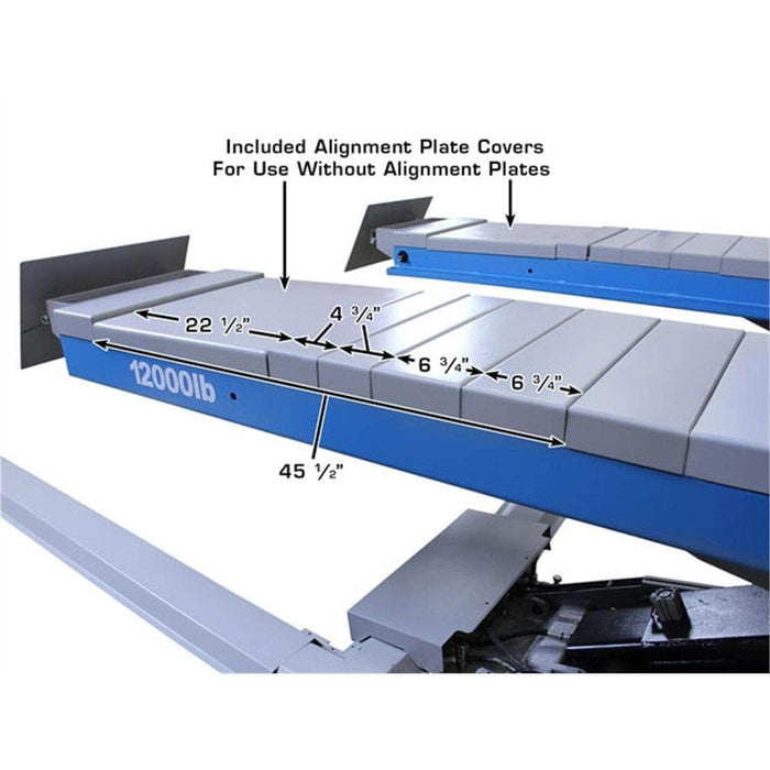 Atlas Auto Equipment Scissor Lift Atlas Equipment 12ASL 12,000 lb. Capacity Alignment Scissor Lift