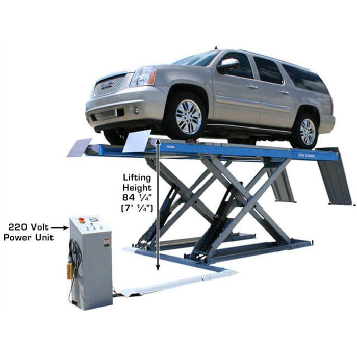 Atlas Auto Equipment Scissor Lift Atlas Equipment 12AWFSL 12,000 lb. Capacity Alignment Scissor Lift w/ Wheels-Free System