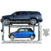 Atlas Auto Equipment Four Post Vehicle Lift Atlas Equipment 408SL Super Deluxe Portable Hobbyist 8,000 lb. Capacity 4-Post Lift