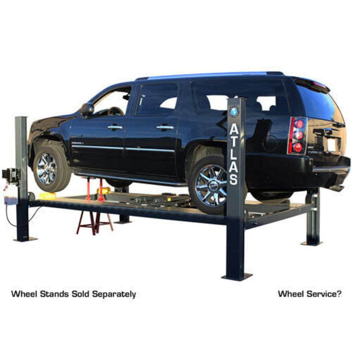 Atlas Auto Equipment Four Post Vehicle Lift Atlas Equipment 408SL Super Deluxe Portable Hobbyist 8,000 lb. Capacity 4-Post Lift
