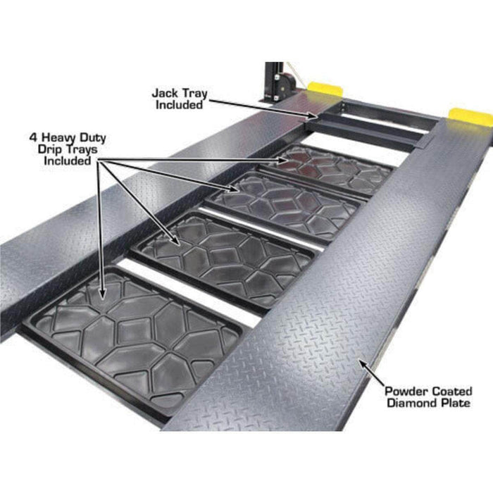 Atlas Auto Equipment Four Post Vehicle Lift Atlas Equipment 408SL Super Deluxe Portable Hobbyist 8,000 lb. Capacity 4-Post Lift
