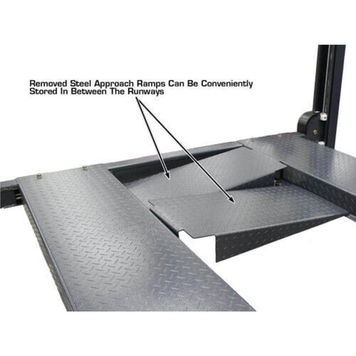 Atlas Auto Equipment Four Post Vehicle Lift Atlas Equipment 408SL Super Deluxe Portable Hobbyist 8,000 lb. Capacity 4-Post Lift