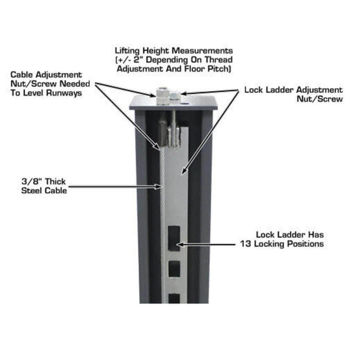 Atlas Auto Equipment Four Post Vehicle Lift Atlas Equipment 408SL Super Deluxe Portable Hobbyist 8,000 lb. Capacity 4-Post Lift