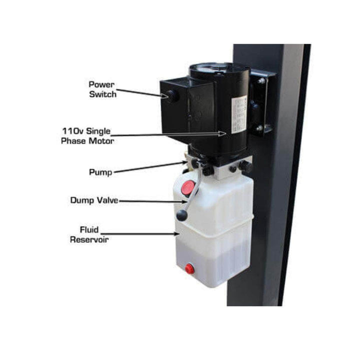 Atlas Auto Equipment Four Post Vehicle Lift Atlas Equipment 408SL Super Deluxe Portable Hobbyist 8,000 lb. Capacity 4-Post Lift