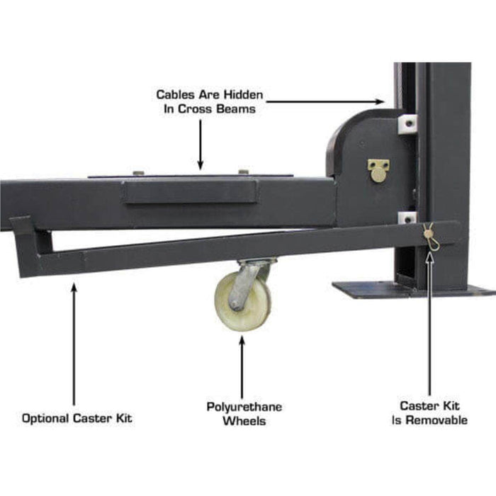 Atlas Auto Equipment Four Post Vehicle Lift Atlas Equipment 408SL Super Deluxe Portable Hobbyist 8,000 lb. Capacity 4-Post Lift