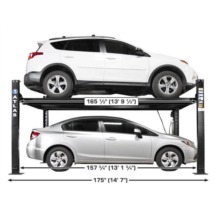 Atlas Auto Equipment Four Post Vehicle Lift Atlas Equipment Apex 8 ALI Certified Hobbyist 8,000 lb. Capacity 4-Post Lift