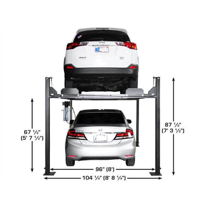 Atlas Auto Equipment Four Post Vehicle Lift Atlas Equipment Apex 8 ALI Certified Hobbyist 8,000 lb. Capacity 4-Post Lift