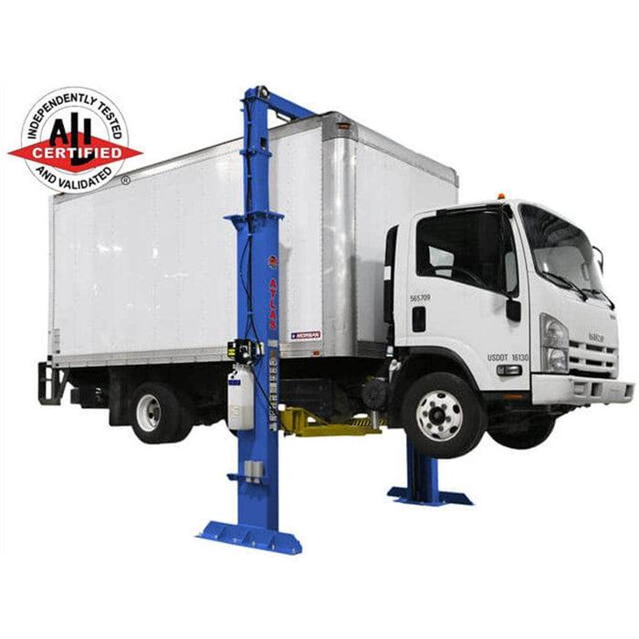 Atlas Auto Equipment Two Post Vehicle Lift Atlas Equipment Platinum PVL15 ALI Certified Commercial Overhead 15,000 lb. Capacity 2-Post Lift