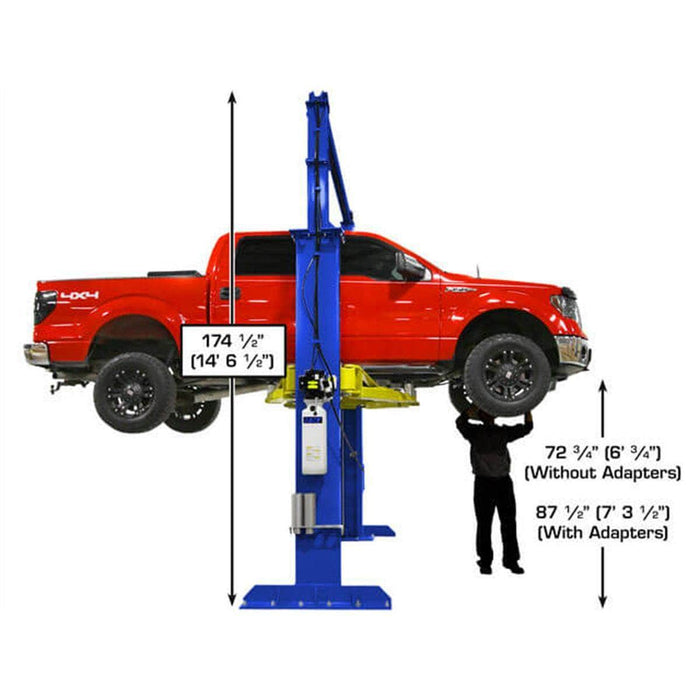 Atlas Auto Equipment Two Post Vehicle Lift Atlas Equipment Platinum PVL15 ALI Certified Commercial Overhead 15,000 lb. Capacity 2-Post Lift