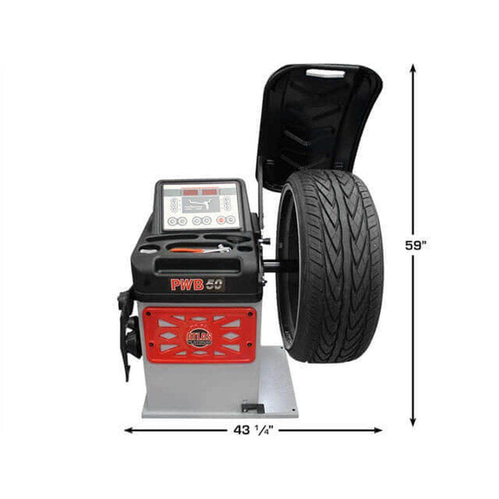 Atlas Auto Equipment Wheel Balancer Atlas Equipment Platinum PWB50 Premium 2D Computer Wheel Balancer