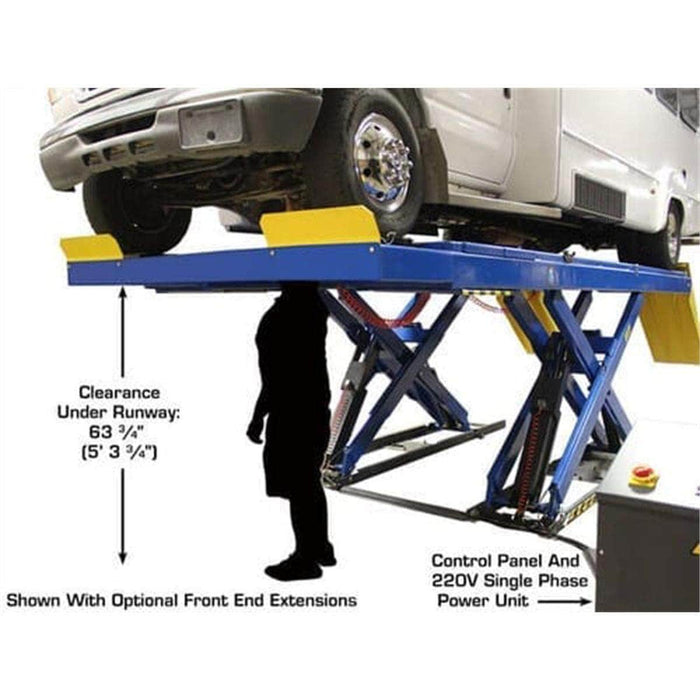 Atlas Auto Equipment Scissor Lift Atlas Equipment PX16A 16,000 lb. Alignment Scissor Lift w/ Turntables