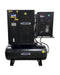 Emax Compressor Air Compressors Emax Compressor 5HP 3PH Industrial Rotary Screw Compressor-80 Gal Tank Mount w/Air Dryer