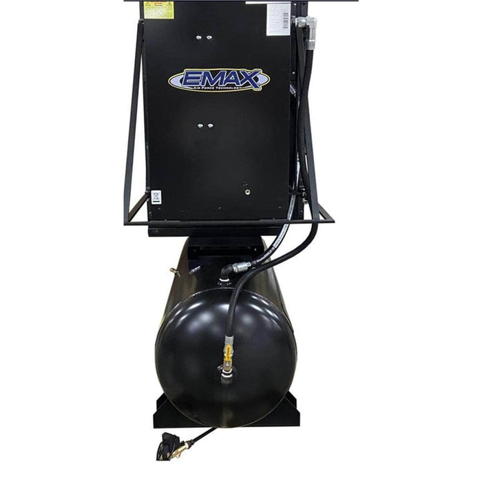 Emax Compressor Air Compressors Emax Compressor 5HP 3PH Industrial Rotary Screw Compressor-80 Gal Tank Mount w/Air Dryer