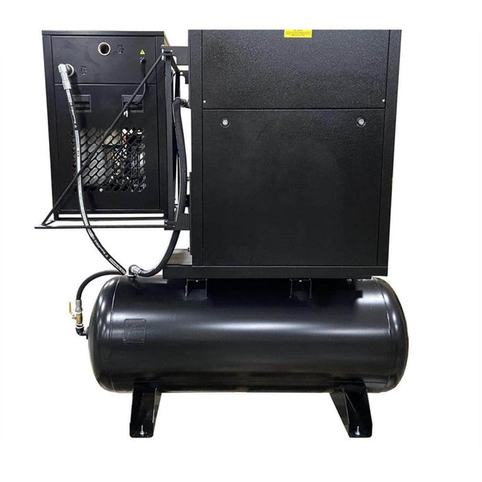 Emax Compressor Air Compressors Emax Compressor 5HP 3PH Industrial Rotary Screw Compressor-80 Gal Tank Mount w/Air Dryer
