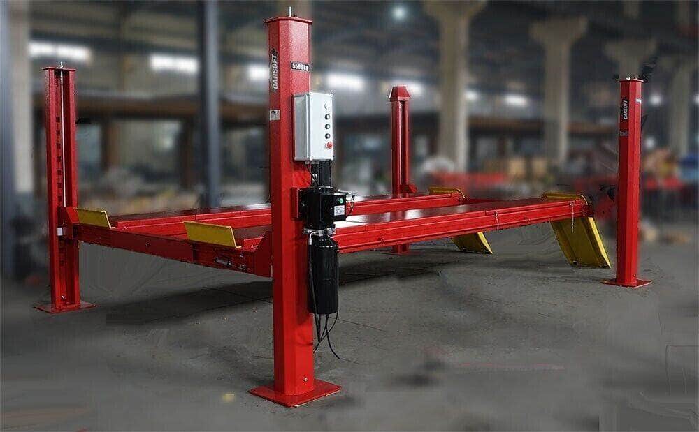 Katool Four Post Vehicle Lift Katool KT-4H150 Heavy Duty 4-Post Alignment Lift 15,000lbs (Rolling Jack Included)