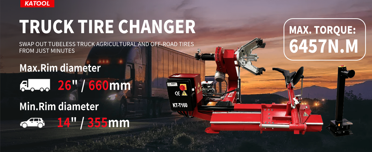 Katool Tire Changer Katool KT-T160 Heavy Duty Truck Tire Changer Machine