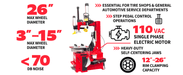 Katool Tire Changer Katool KT-T830 Wheel Clamp Tire Changer Machine