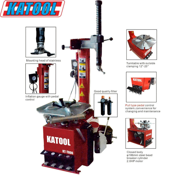 Katool Katool Tire Changer KT-T800 & Wheel Balancer KT-B760 Combo