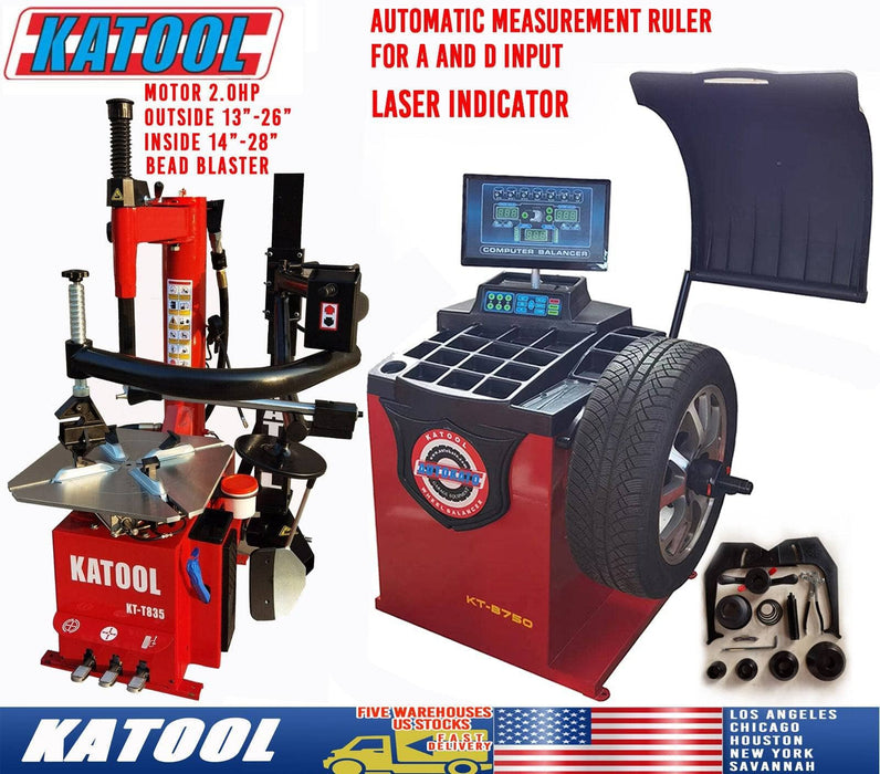 Katool Katool Tire Changer KT-T835 & Wheel Balancer KT-B750 Combo