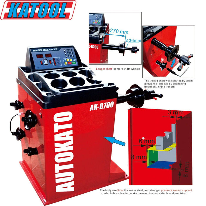 Katool Katool Tire Changer KT-T850 & Wheel Balancer KT-B700 Combo