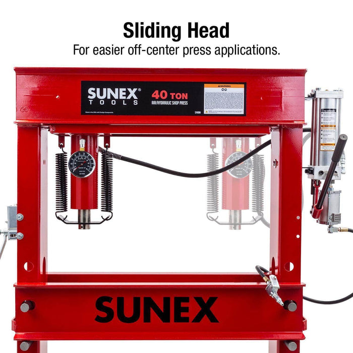 Sunex Shop Presses Sunex Tools 5740AH - 40 Ton Air/Hydraulic Shop Press