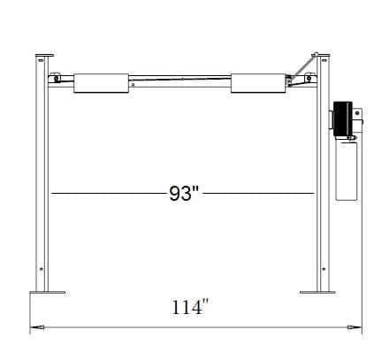 Triumph Four Post Vehicle Lift Triumph - The Classic Lift 8,000 Shorter Length